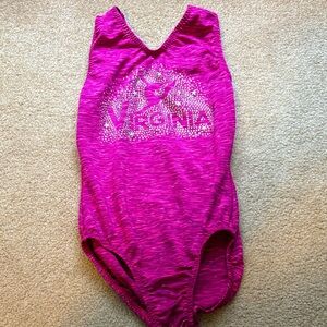 Pink Gymnastics Leotard -Virginia